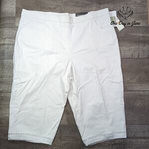 Alfred Dunner Plus Size Slimming Waistband Capri Pants Size 24W